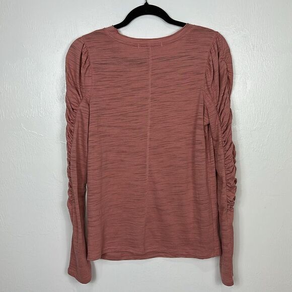 Free People We The Free Natasha Ruched Long Sleeve Top Size M - Picture 5 of 11